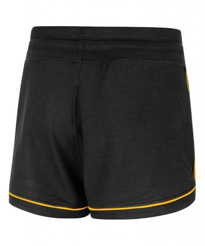 Women's Black Iowa Hawkeyes Lil Sebastian Tri-Blend Shorts Black $20.58 Shorts