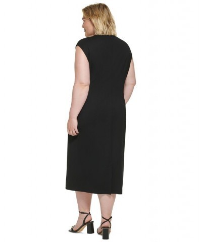 Plus Size Sleeveless Sheath Dress Black $31.40 Dresses