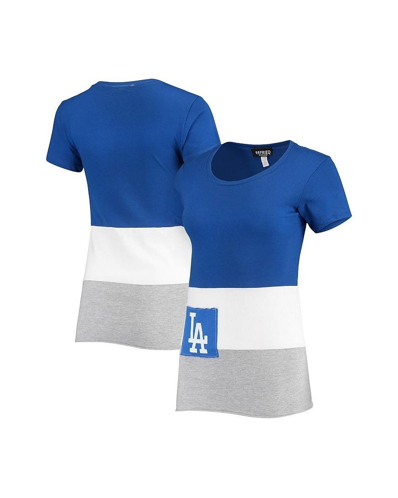 Women's Royal Los Angeles Dodgers Fitted T-shirt Royal $28.20 Tops