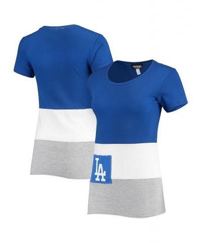 Women's Royal Los Angeles Dodgers Fitted T-shirt Royal $28.20 Tops