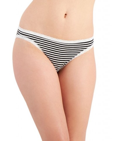 Women’s Lace Trim Bikini Underwear Feeder Stripe $8.63 Panty