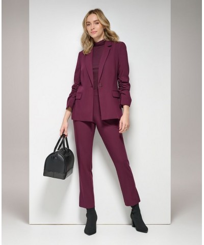 Women's Straight Leg Ankle Pants Port $35.04 Pants