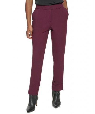 Women's Straight Leg Ankle Pants Port $35.04 Pants