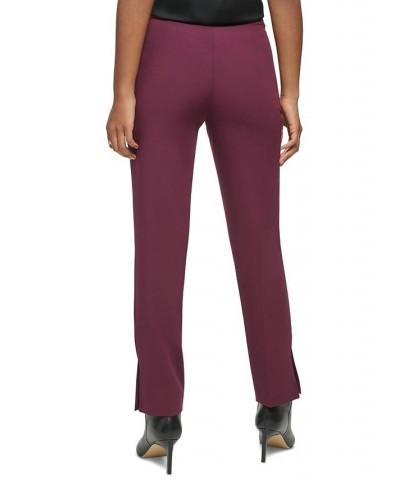 Women's Straight Leg Ankle Pants Port $35.04 Pants