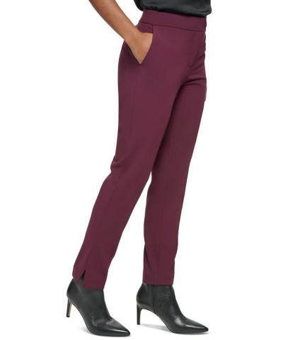 Women's Straight Leg Ankle Pants Port $35.04 Pants