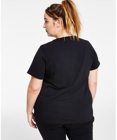 Women's Trefoil Logo T-Shirt XS-4X Black $16.00 Tops