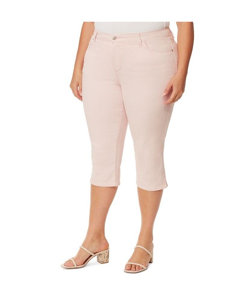 Plus Size Amanda Capri-Length Jeans Pink $18.23 Jeans