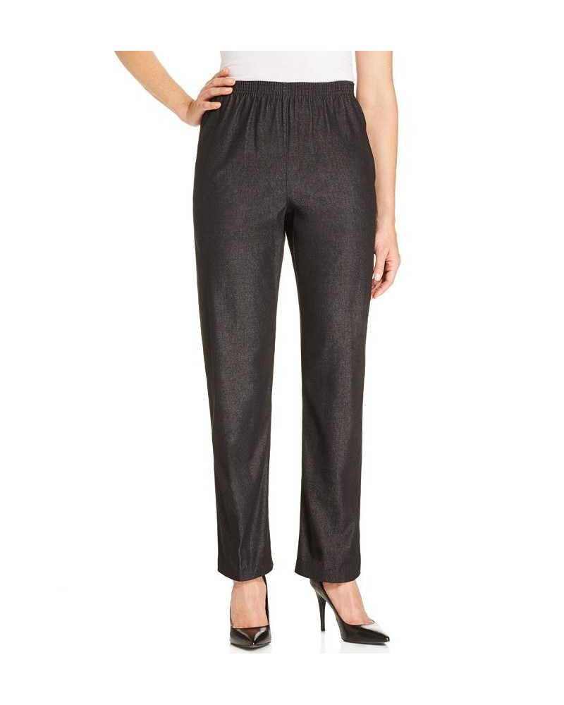 Classics Denim Pull-On Straight-Leg Pants Black $21.96 Pants