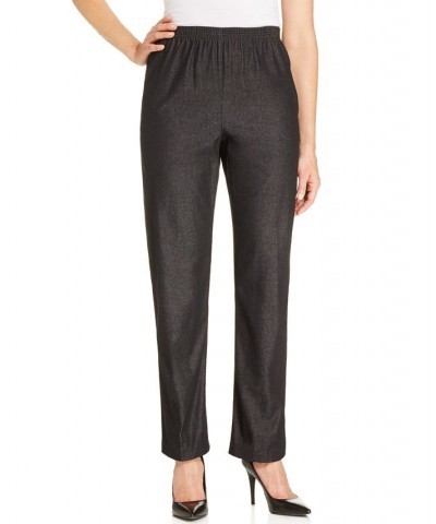 Classics Denim Pull-On Straight-Leg Pants Black $21.96 Pants