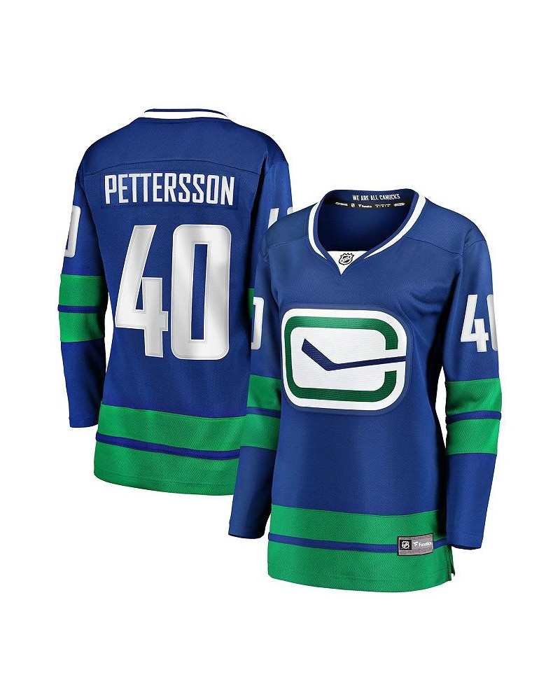 Women's Elias Pettersson Royal Vancouver Canucks 2019/20 Alternate Premier Breakaway Player Jersey Royal $56.10 Jersey