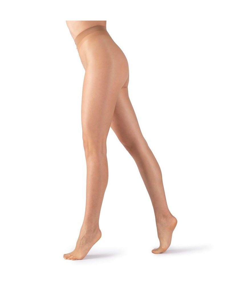 Italian Made Matte Silk Sheer 20 Denier Tights Tan/Beige $16.40 Hosiery