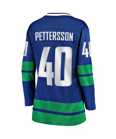 Women's Elias Pettersson Royal Vancouver Canucks 2019/20 Alternate Premier Breakaway Player Jersey Royal $56.10 Jersey