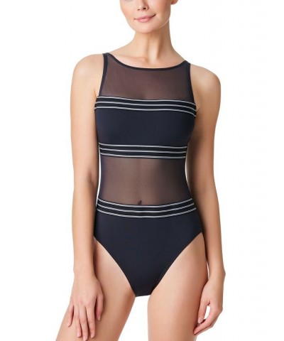 Women's Off The Grid One-Piece Swimsuit Black $58.05 Swimsuits