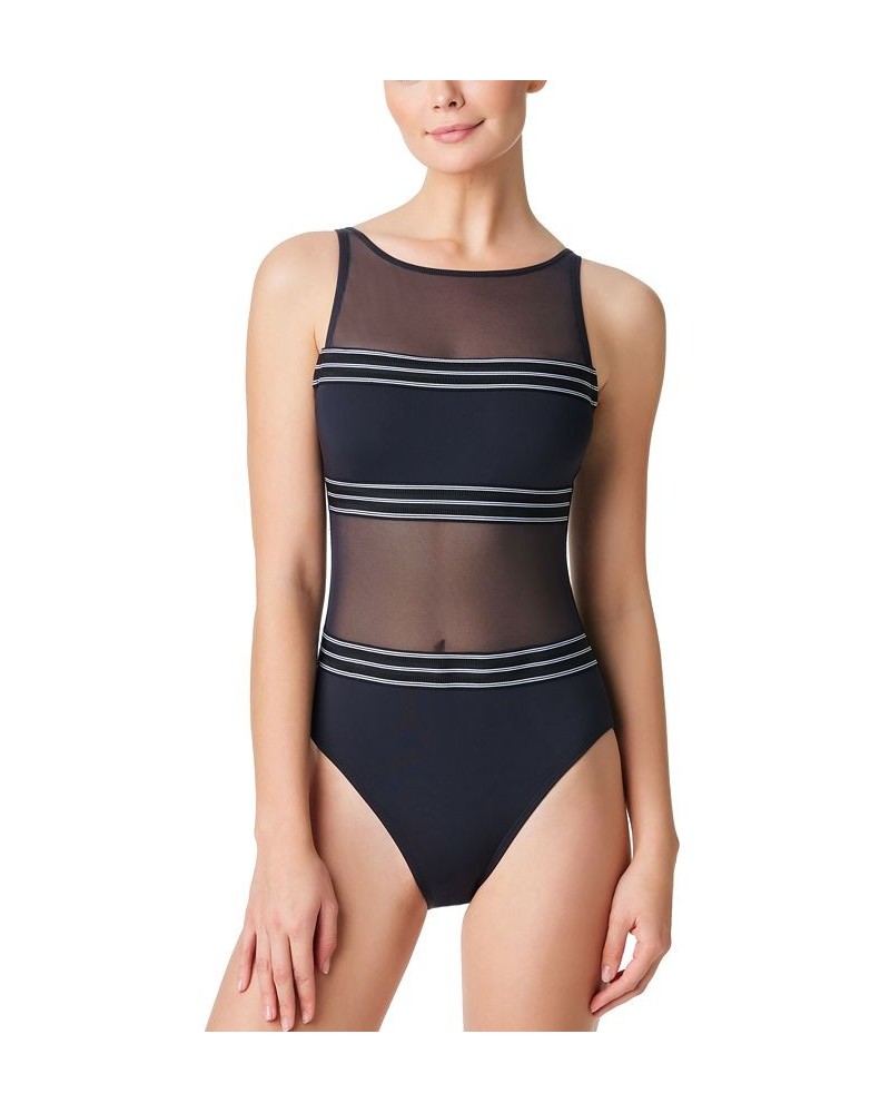 Women's Off The Grid One-Piece Swimsuit Black $58.05 Swimsuits