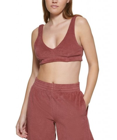 V-Neck Bralette Brown $8.73 Tops