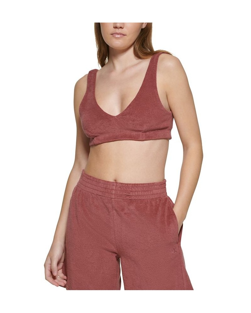 V-Neck Bralette Brown $8.73 Tops