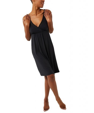 Mesh Maternity & Nursing Chemise Black $33.63 Sleepwear