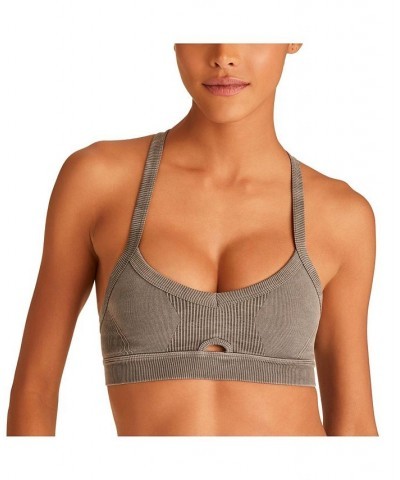 Adult Women Barre Cami Bra Grey $29.14 Bras