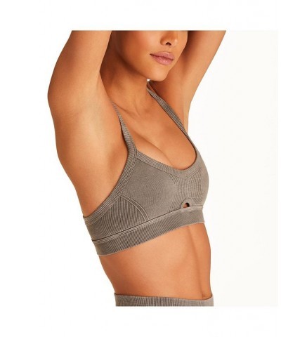 Adult Women Barre Cami Bra Grey $29.14 Bras