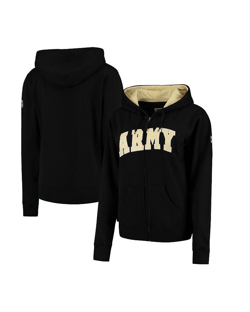 Women's Stadium Athletic Black Army Black Knights Helmet Arched Name Full-Zip Sweatshirt Black $29.25 Sweatshirts