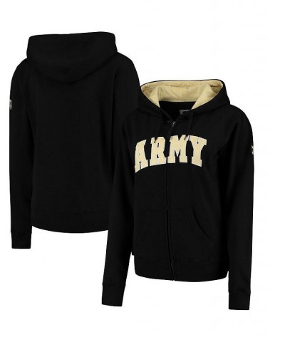 Women's Stadium Athletic Black Army Black Knights Helmet Arched Name Full-Zip Sweatshirt Black $29.25 Sweatshirts