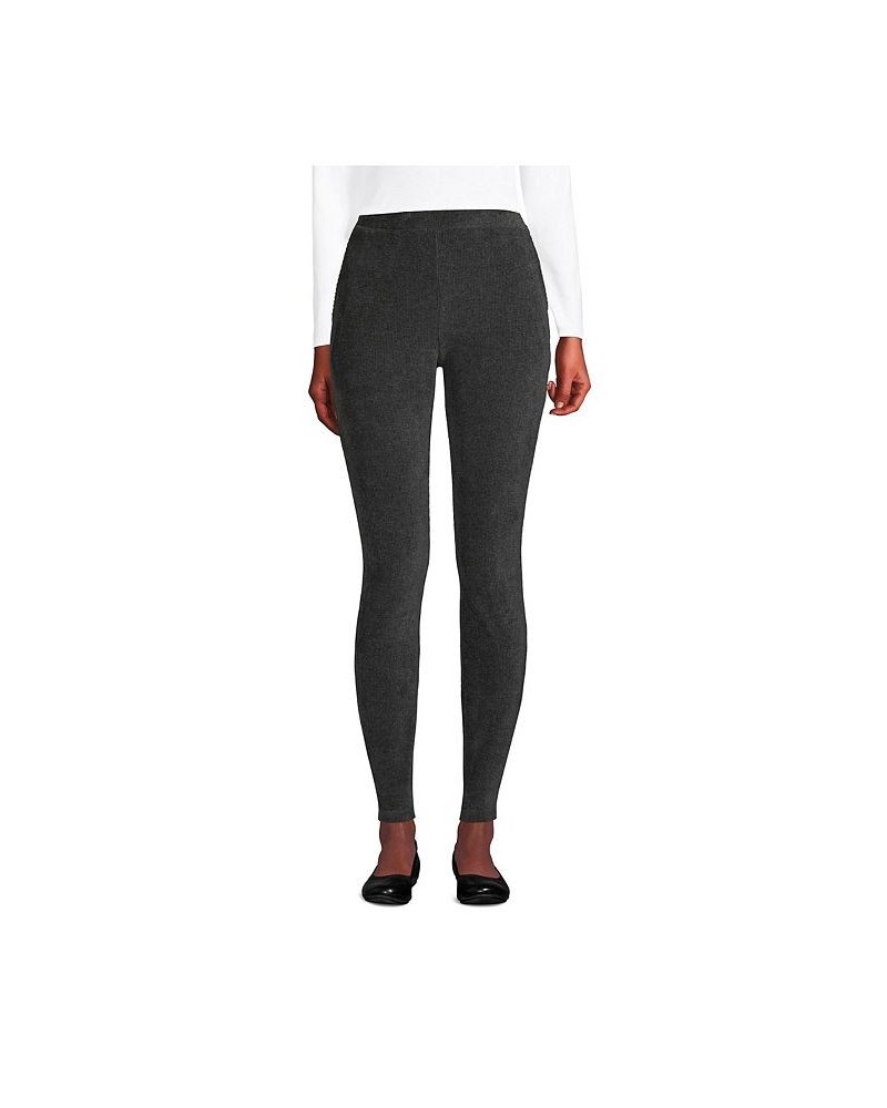 Women's Tall Sport Knit High Rise Corduroy Leggings Gray $29.59 Pants