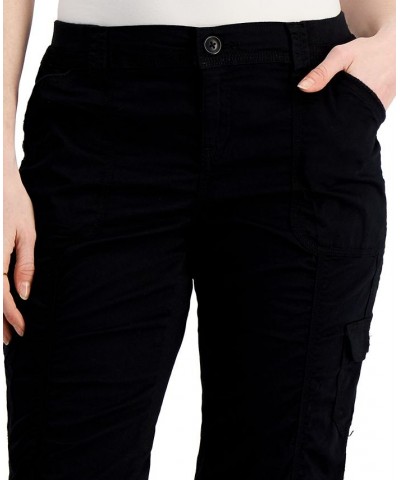 Women's Cargo Capri Pants Deep Black $13.39 Pants