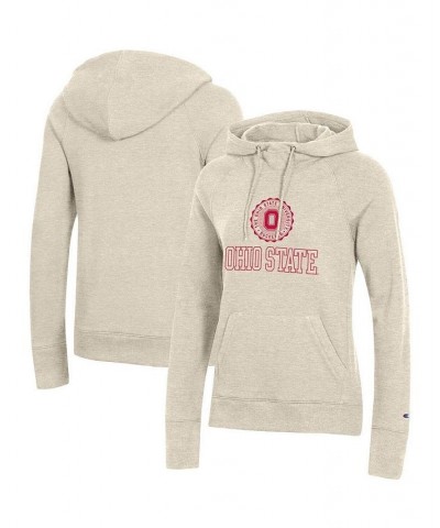 Women's Heathered Oatmeal Ohio State Buckeyes College Seal Pullover Hoodie Heathered Oatmeal $34.19 Sweatshirts