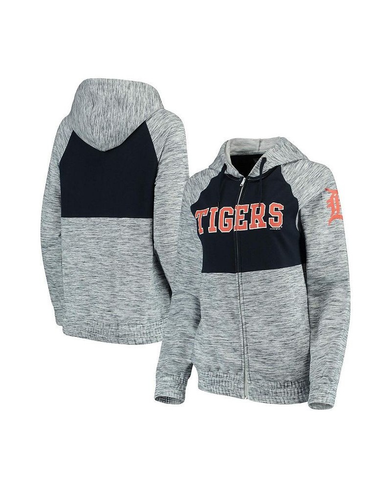 Women's Navy Detroit Tigers Space Dye Pullover Hoodie Navy $30.10 Sweatshirts