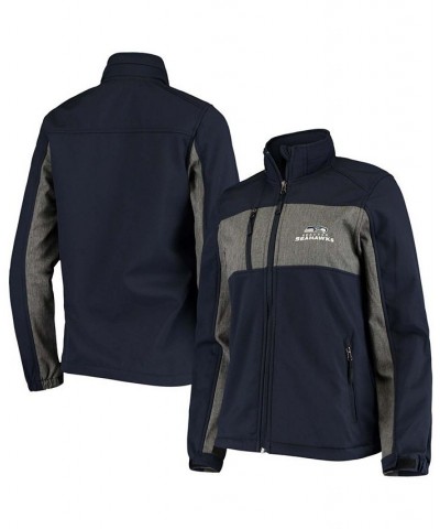 Women's College Navy Seattle Seahawks Zephyr Softshell Full-Zip Jacket Navy $51.70 Jackets