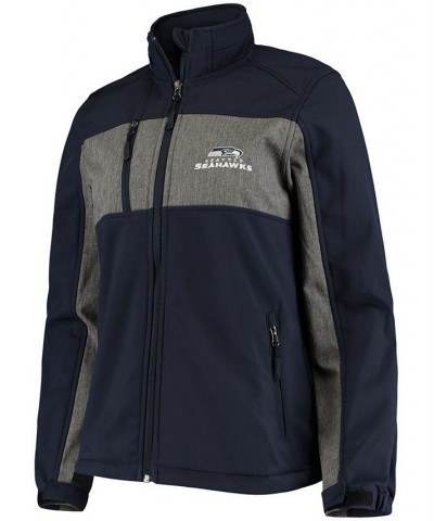 Women's College Navy Seattle Seahawks Zephyr Softshell Full-Zip Jacket Navy $51.70 Jackets