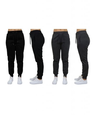 Women's Loose Fit Fleece Jogger Sweatpants Pack of 2 Red $27.00 Pants