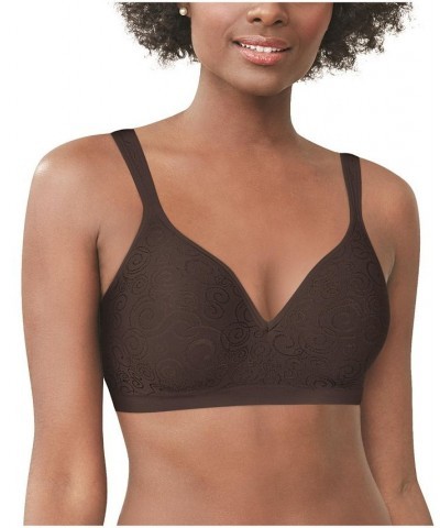 Comfort Revolution Shaping Wireless Smoothing Bra 3463 Warm Cocoa Brown Swirl (Nude 1) $14.26 Bras