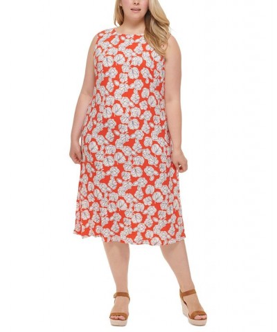 Plus Size Floral Sleeveless Shift Dress Grenadine Multi $50.16 Dresses