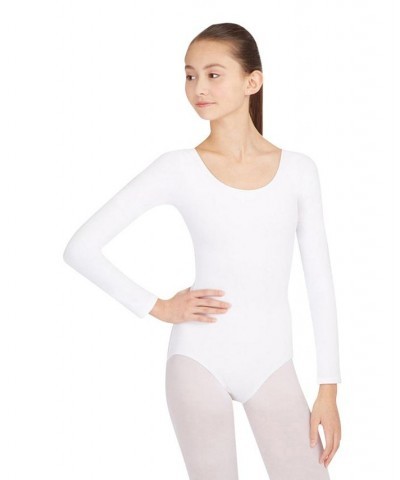 Long Sleeve Leotard White $22.92 Tops