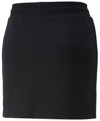 Women's Classics Cotton Terry Fleece Pull-On Skirt Black $22.40 Skirts