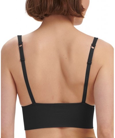 Women's Longline Plunge Light Support Bra 4A7H69 Black $17.38 Bras