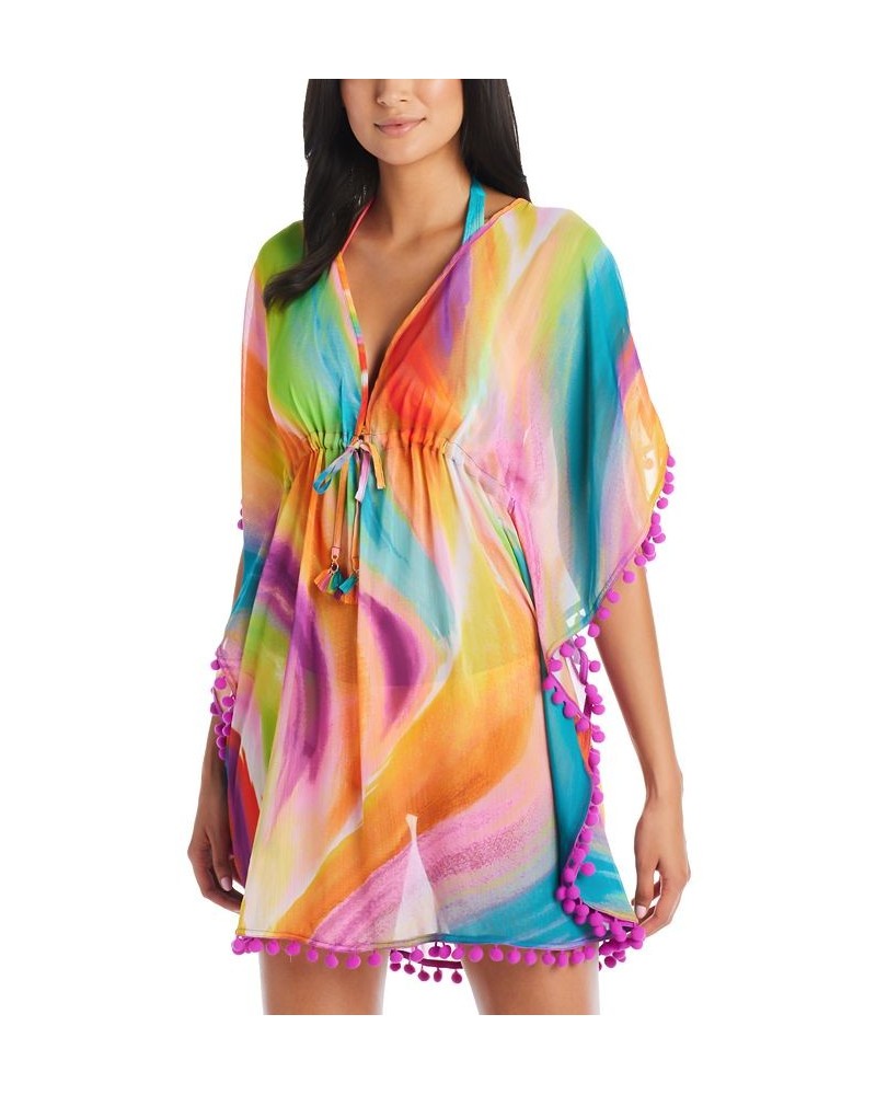 Women's Splash Out Chiffon Caftan Cover-Up Multi $51.48 Swimsuits