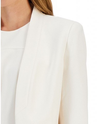 Executive Collection Shawl-Collar Sleeveless Sheath Dress Suit White $112.50 Suits