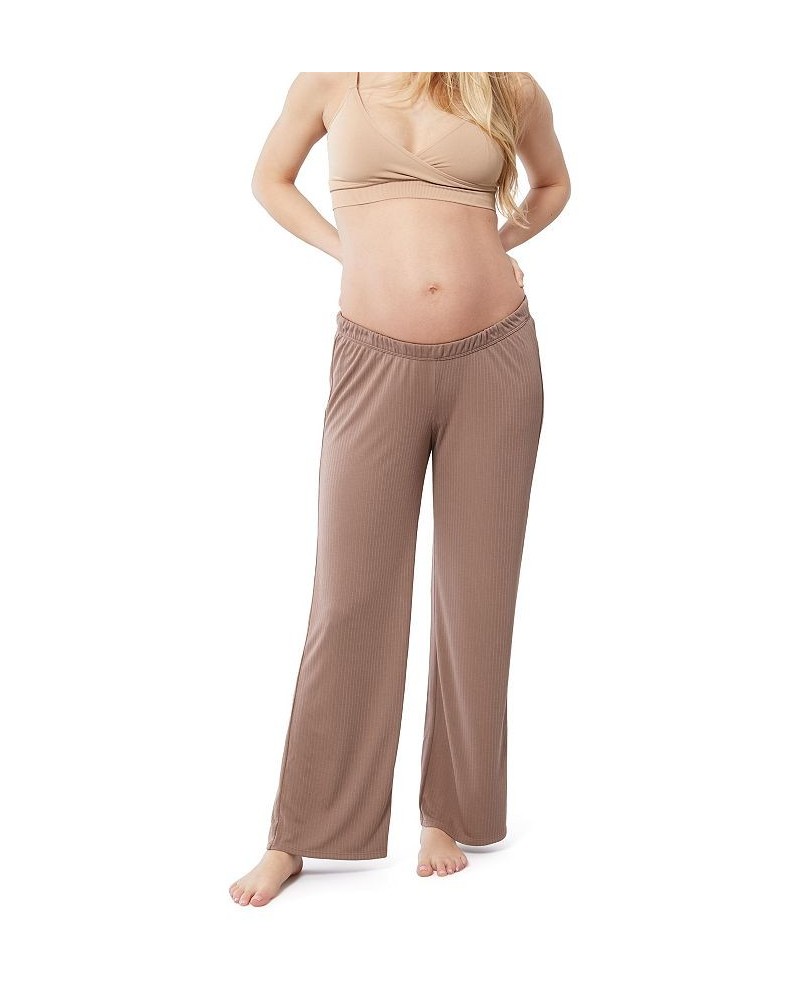 Women's Maternity Sleep Pant Taupe $36.96 Pants