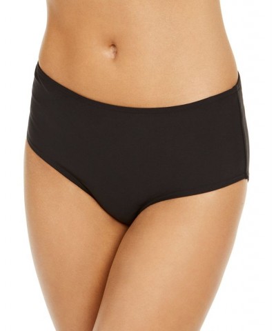 Pleated Convertible Underwire Bikini Top & Pleated High-Waist Swim Bottoms Black $32.76 Swimsuits