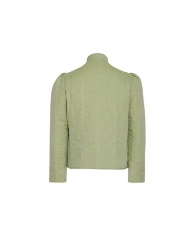 Women's Magic Jacket in Denim & Key Lime Cashmere Lime & blue $165.30 Jackets