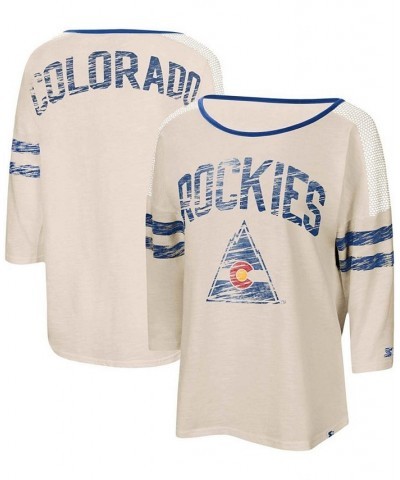 Women's Oatmeal Co Rockies Highlight 3/4 Sleeve T-shirt Oatmeal $23.50 Tops