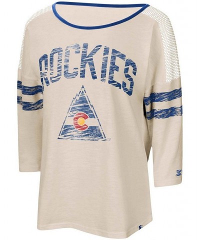 Women's Oatmeal Co Rockies Highlight 3/4 Sleeve T-shirt Oatmeal $23.50 Tops