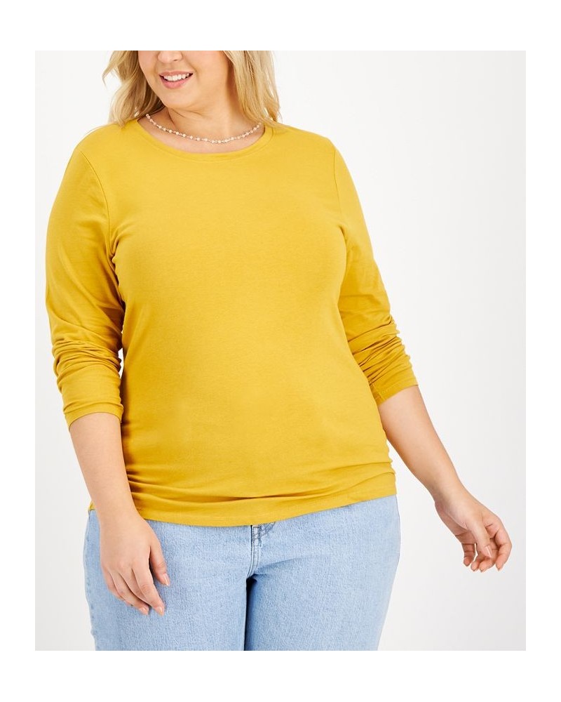 Plus Size Crewneck Top Windsor Wine $10.79 Tops