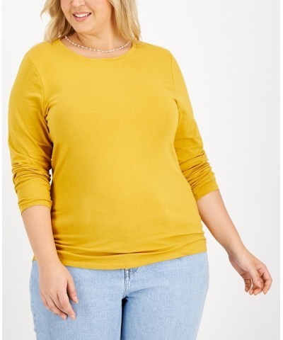 Plus Size Crewneck Top Windsor Wine $10.79 Tops