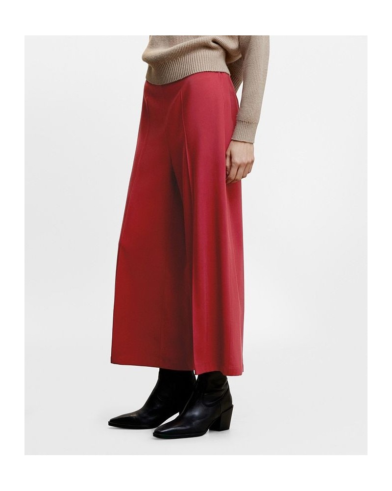 Women's High-Waist Palazzo Pants Red $26.40 Pants