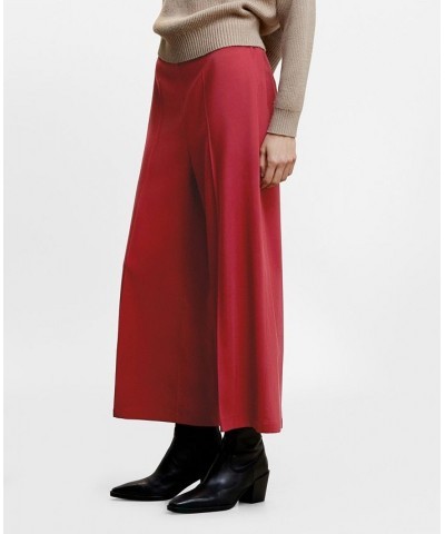 Women's High-Waist Palazzo Pants Red $26.40 Pants