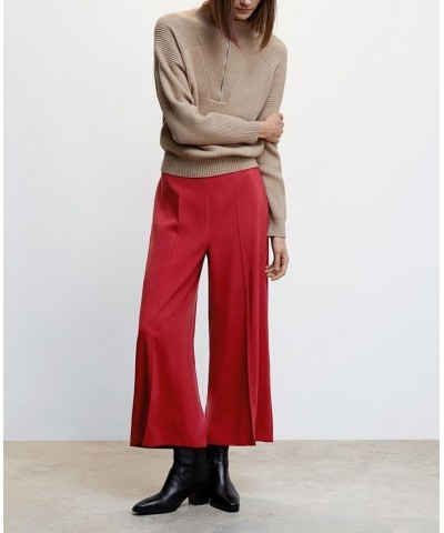 Women's High-Waist Palazzo Pants Red $26.40 Pants