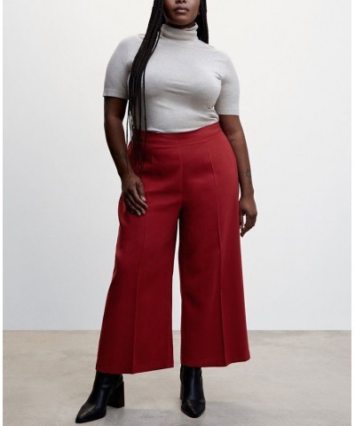 Women's High-Waist Palazzo Pants Red $26.40 Pants